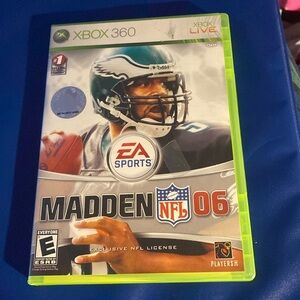 Xbox 360 Madden NFL 06 game